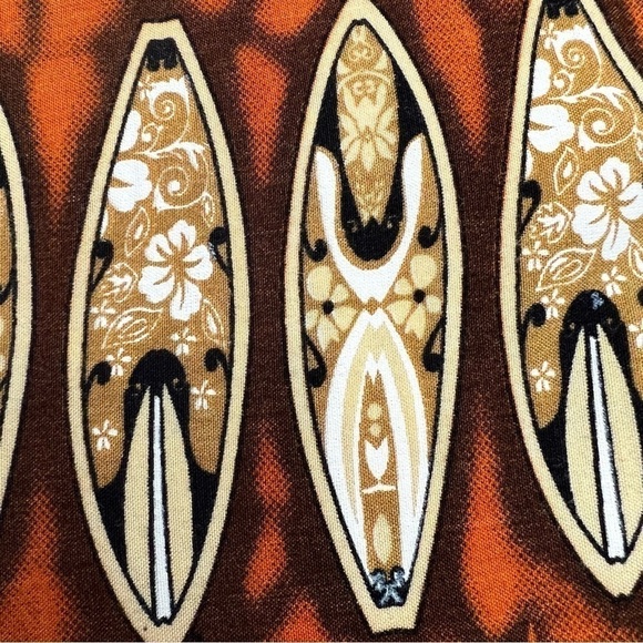 ALOHA HUT HAWAII Short Sleeve Button Down Floral Surfboard Men's Shirt Size XL - Picture 6 of 12